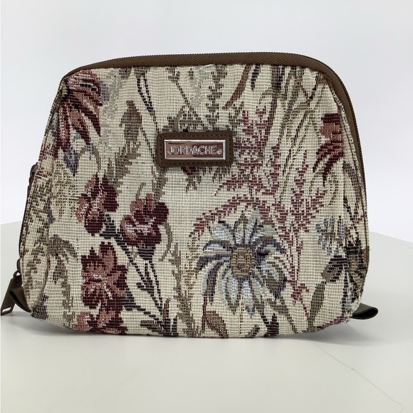 Jordache Handbags - Vintage 80s Jordache Floral Tapestry Cosmetics bag - NWOT